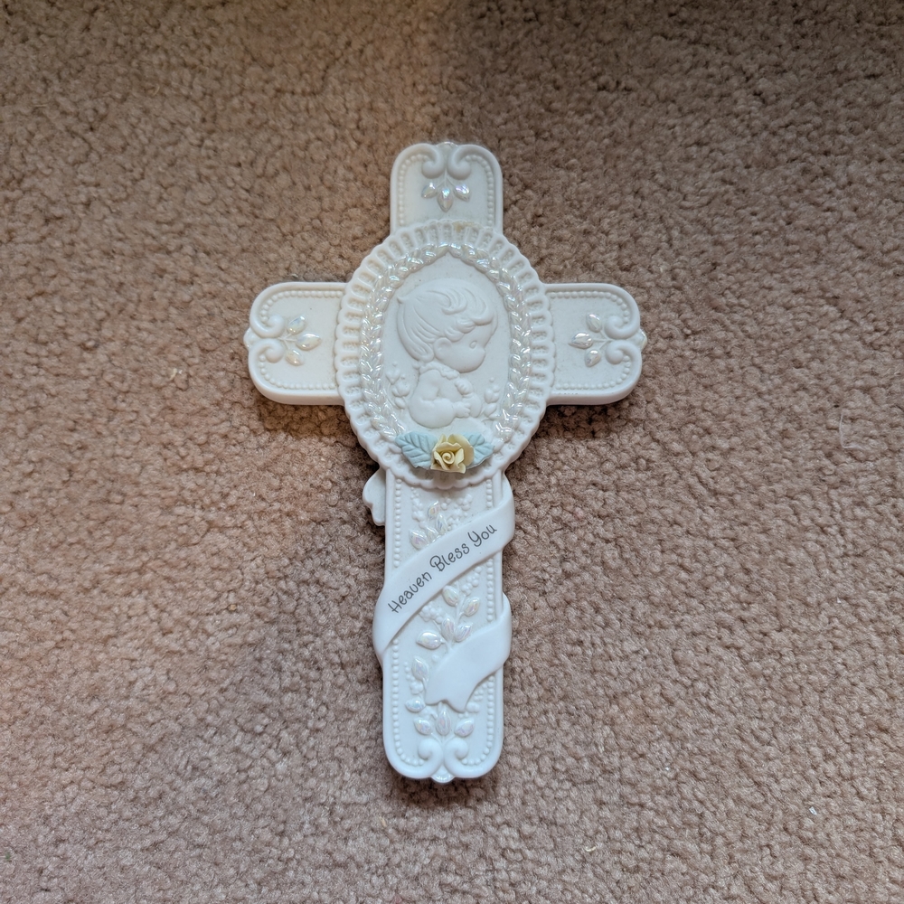 Precious Moments Christening Day Wall Cross
